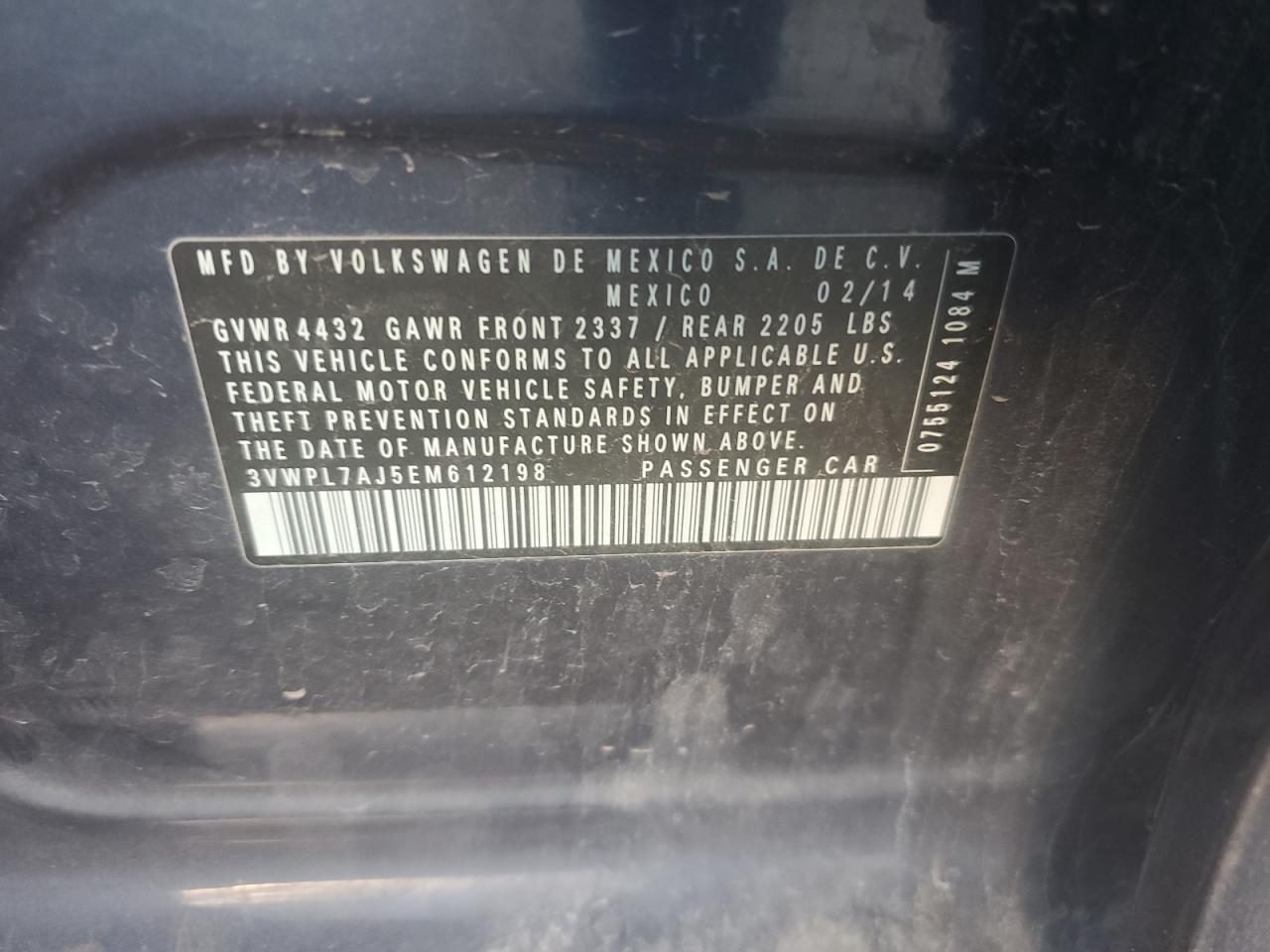 2014 VOLKSWAGEN JETTA