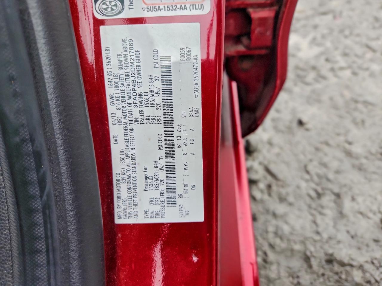 2013 FORD Fiesta