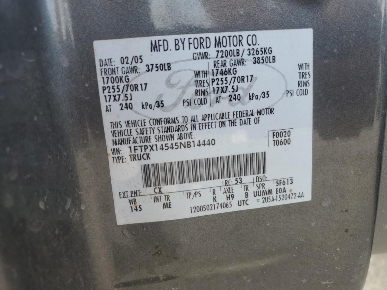 2005 FORD F-150