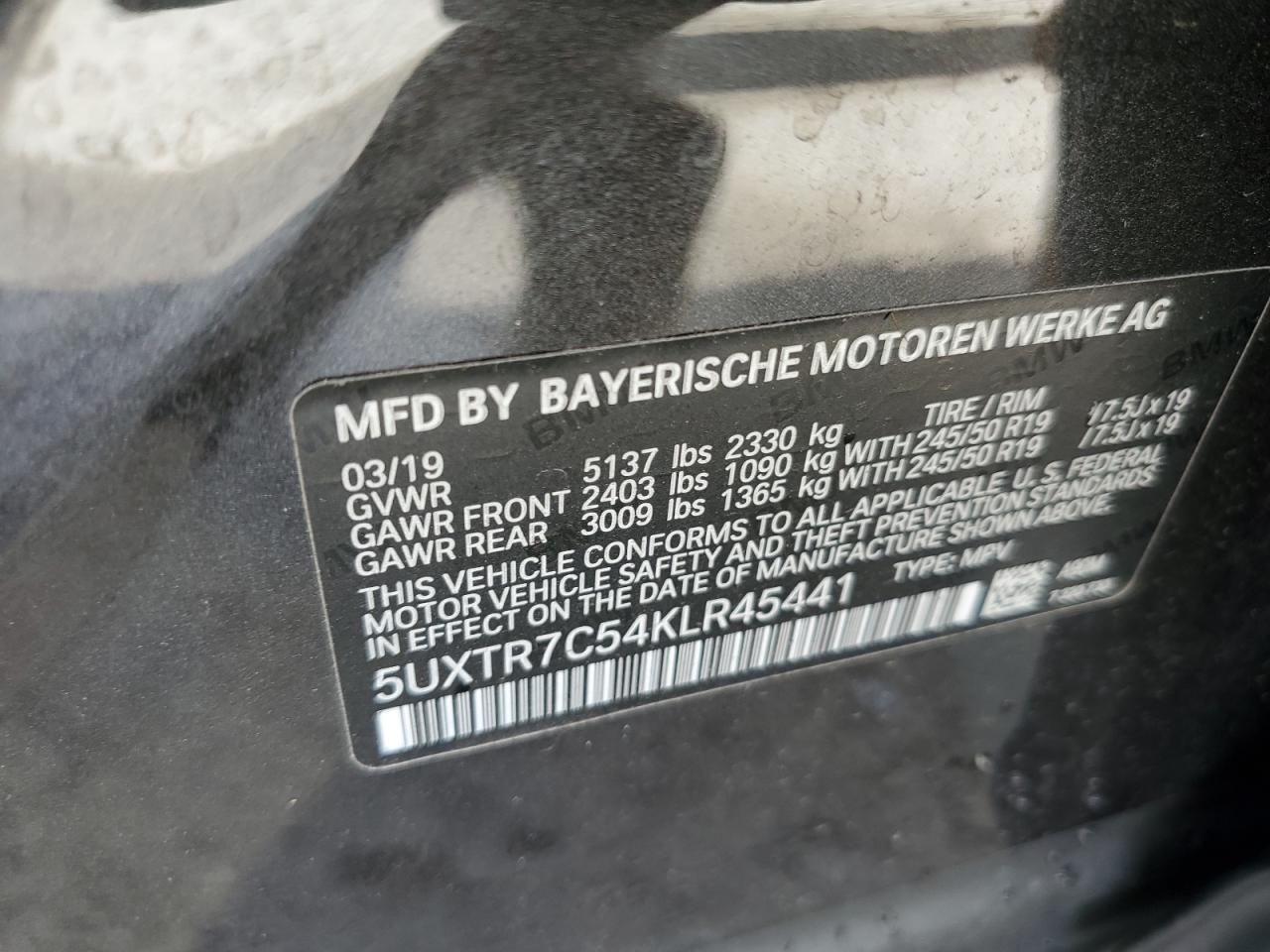 2019 BMW X3