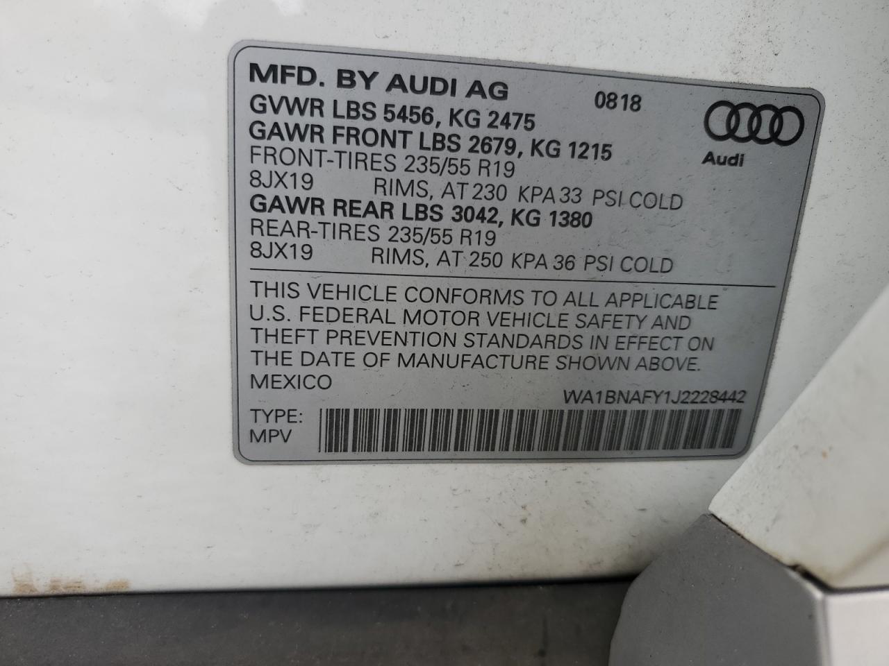 2018 AUDI Q5