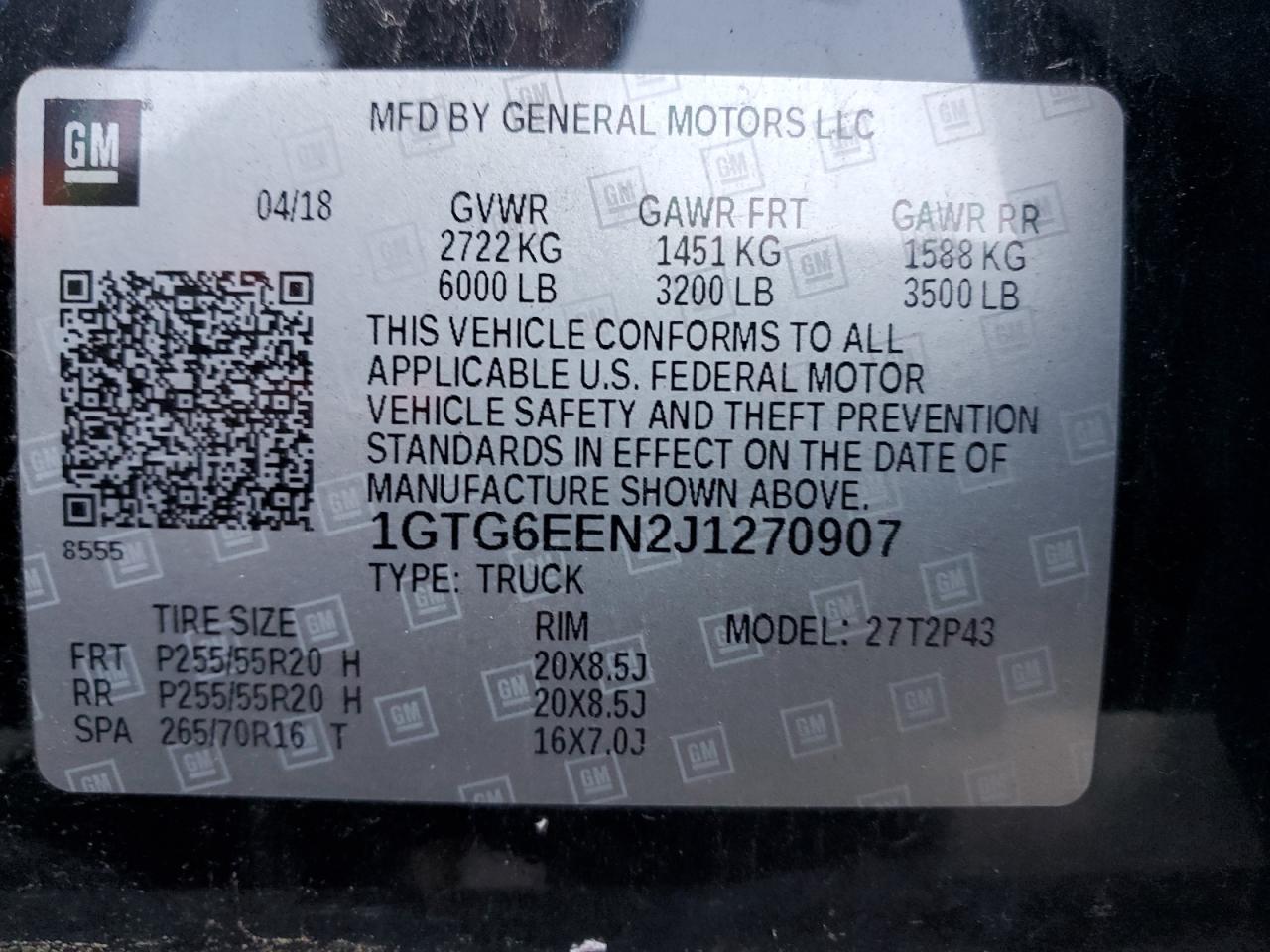 2018 GMC CANYON