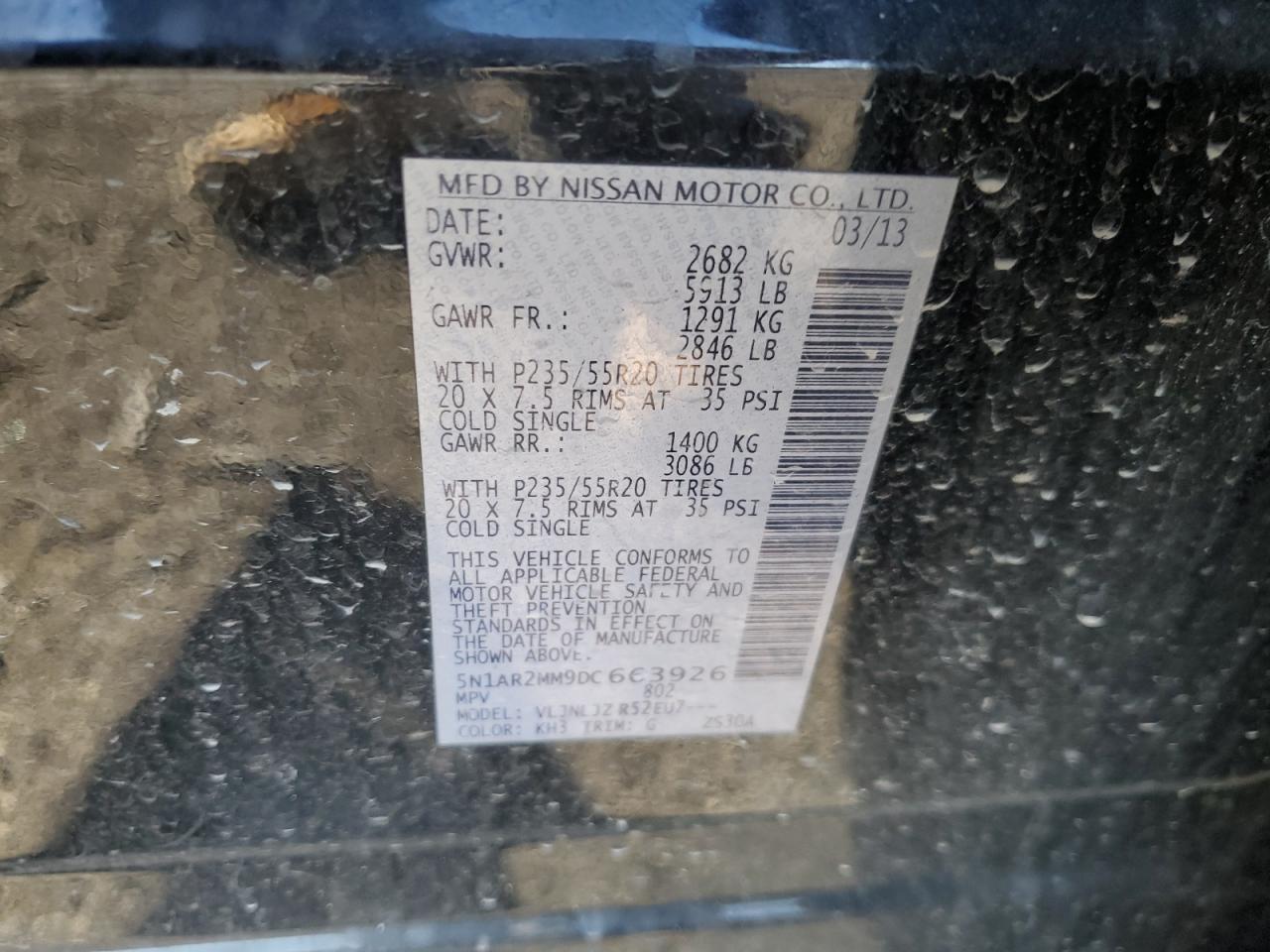 2013 NISSAN PATHFINDER