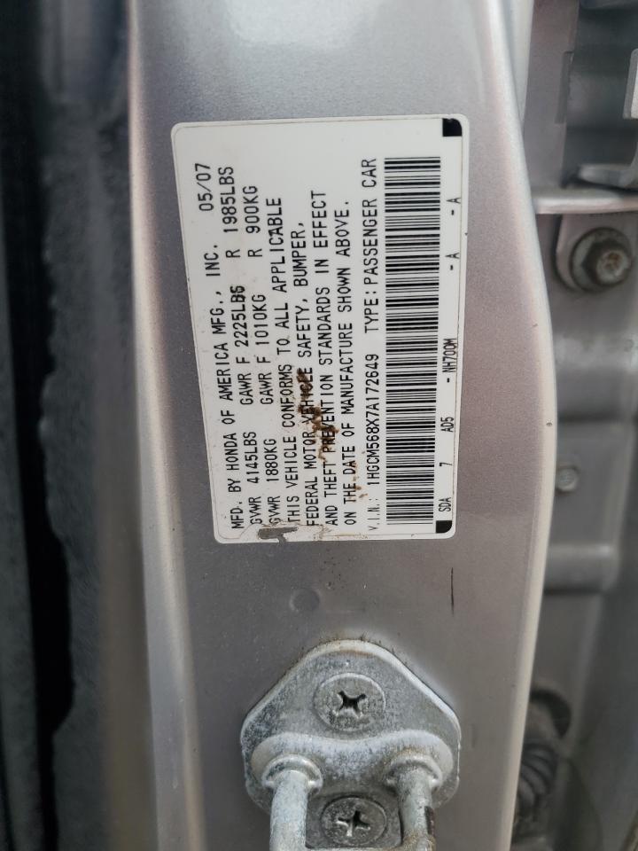2007 HONDA ACCORD