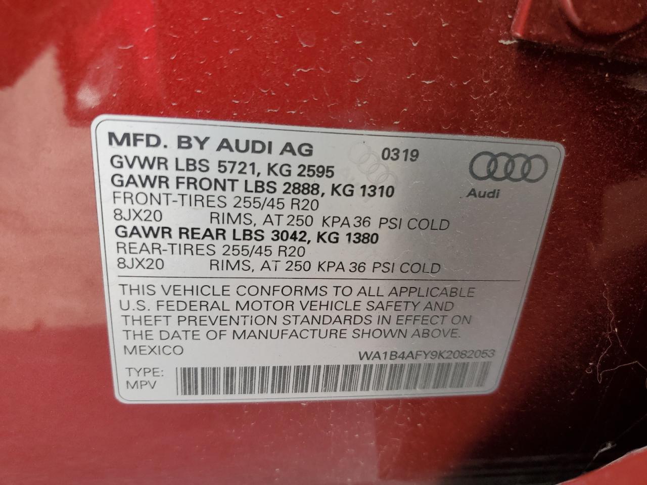 2019 AUDI SQ5