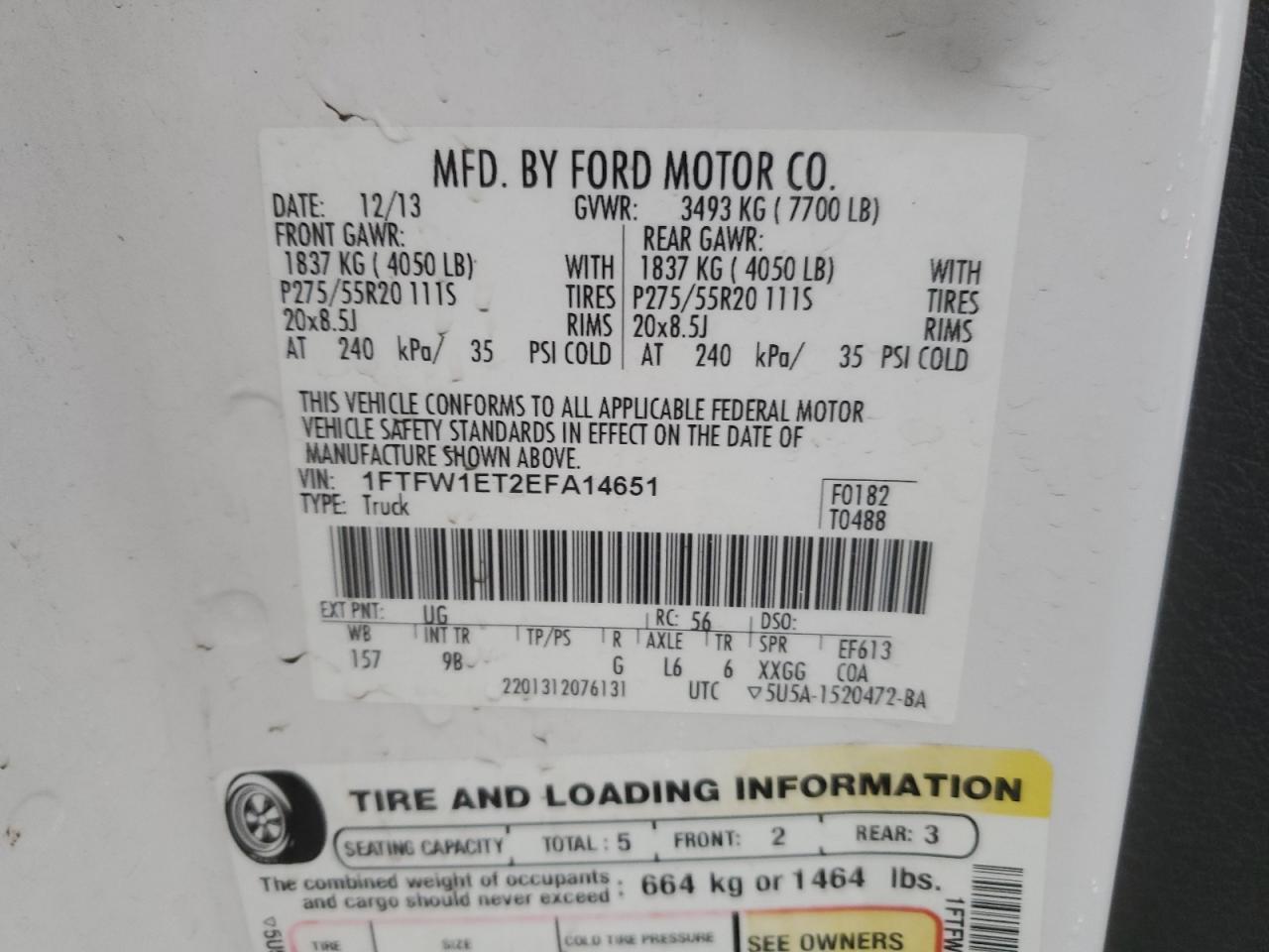 2014 FORD F-150
