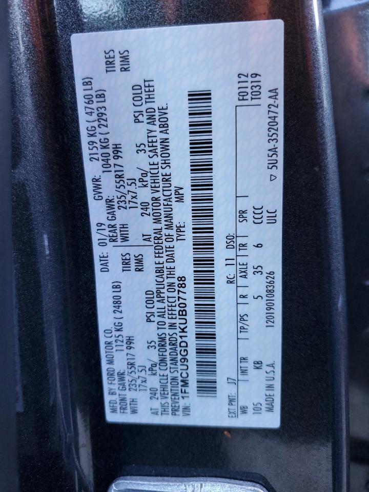 2019 FORD ESCAPE