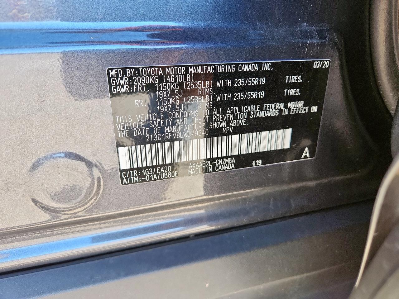 2020 TOYOTA RAV4