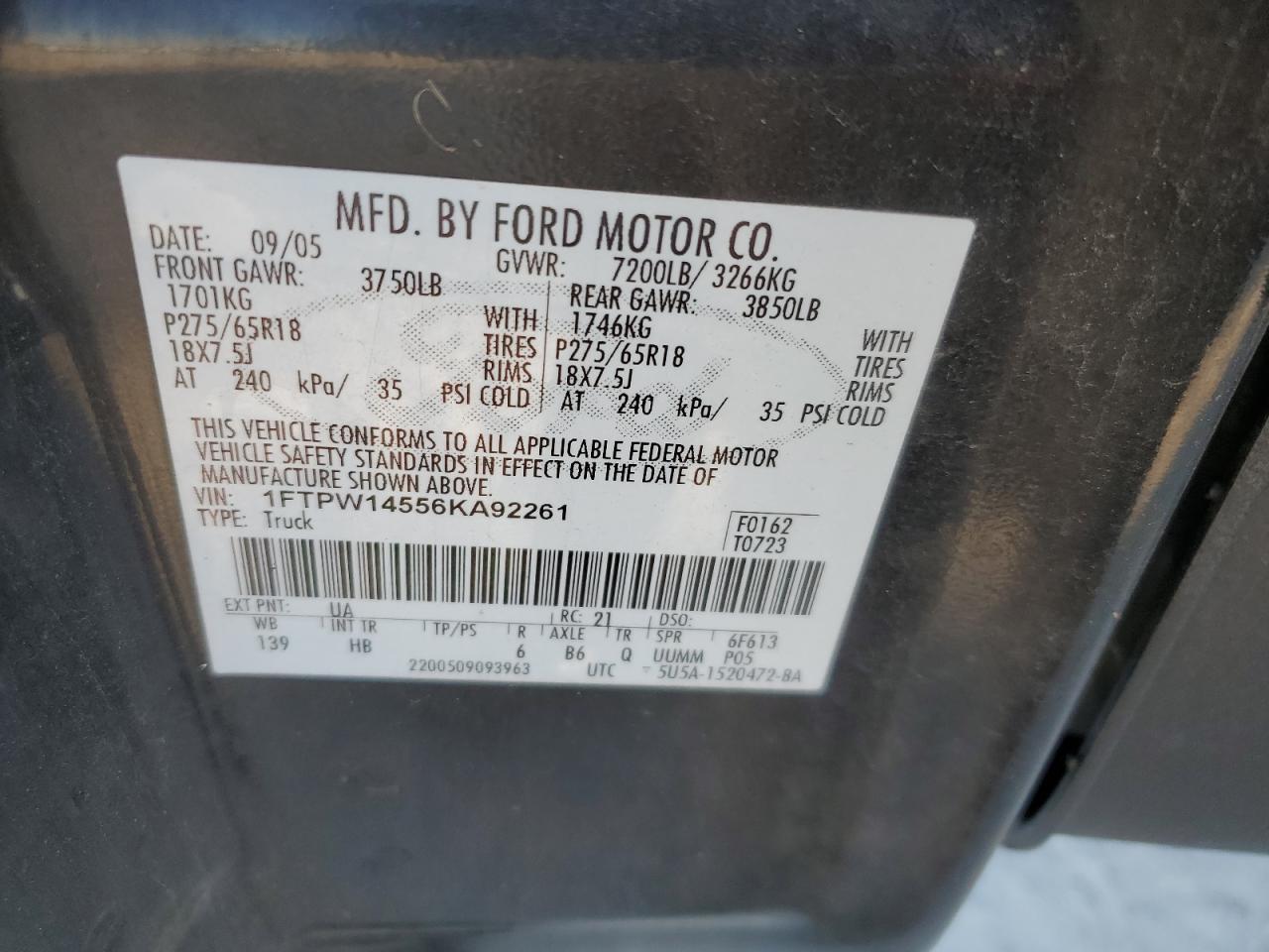 2006 FORD F-150
