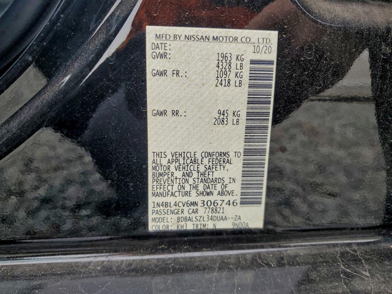 2021 NISSAN ALTIMA