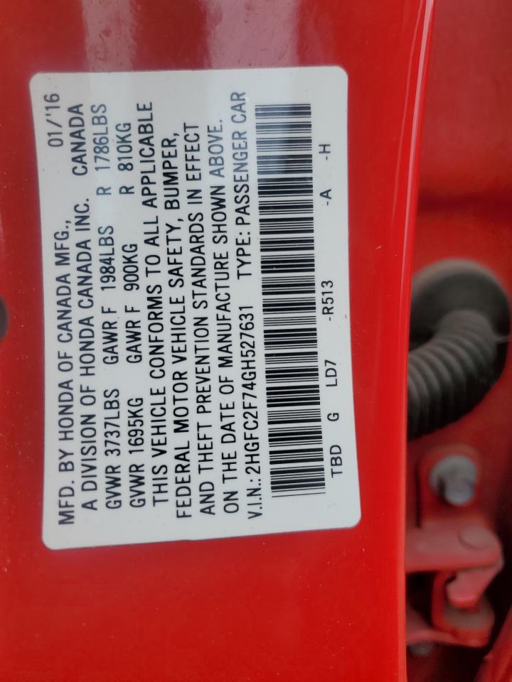 2016 HONDA CIVIC