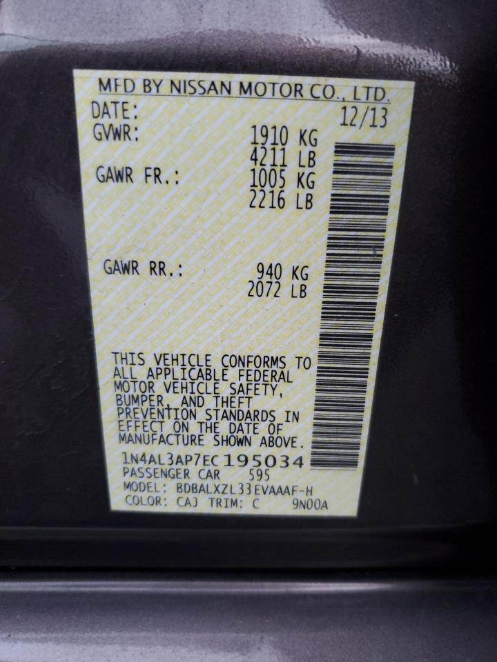 2014 NISSAN ALTIMA