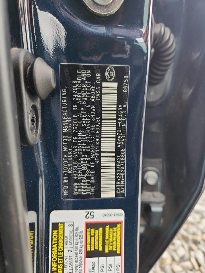 2018 TOYOTA CAMRY