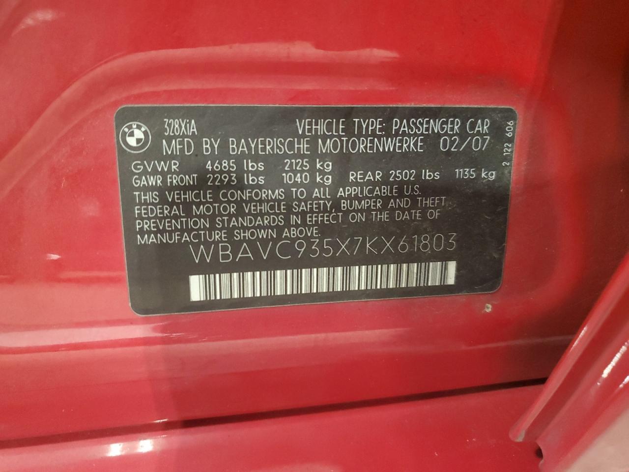 2007 BMW 3 SERIES