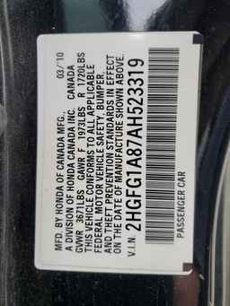 2010 HONDA CIVIC