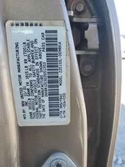 2002 TOYOTA COROLLA