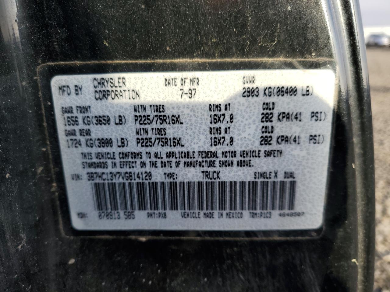 1997 DODGE RAM 1500