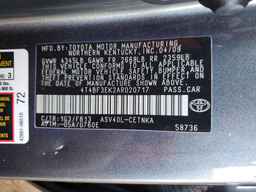 2010 TOYOTA CAMRY