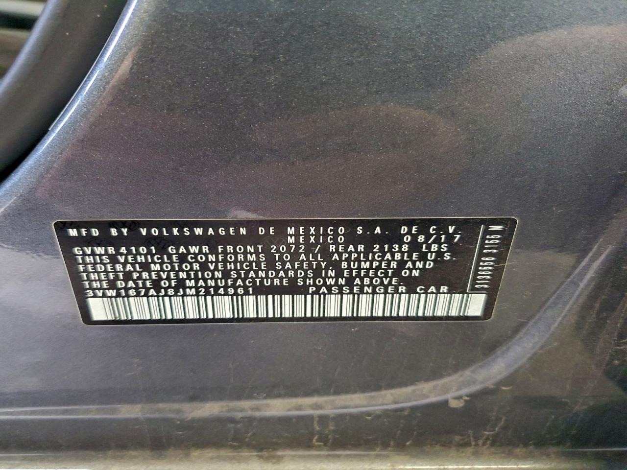 2018 VOLKSWAGEN JETTA