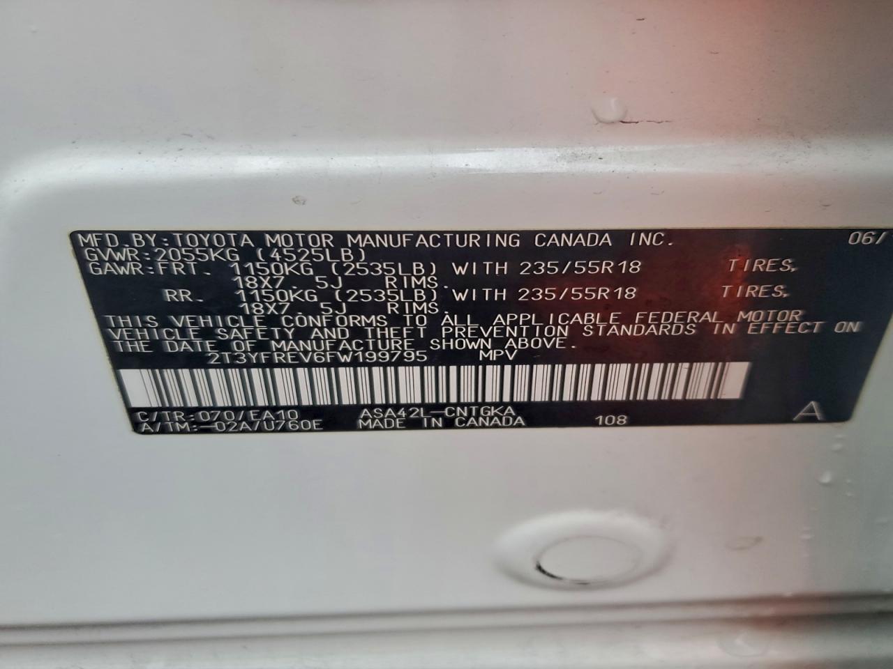 2015 TOYOTA RAV4