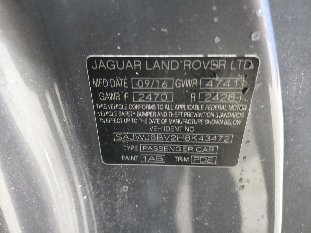 2017 JAGUAR F-Type
