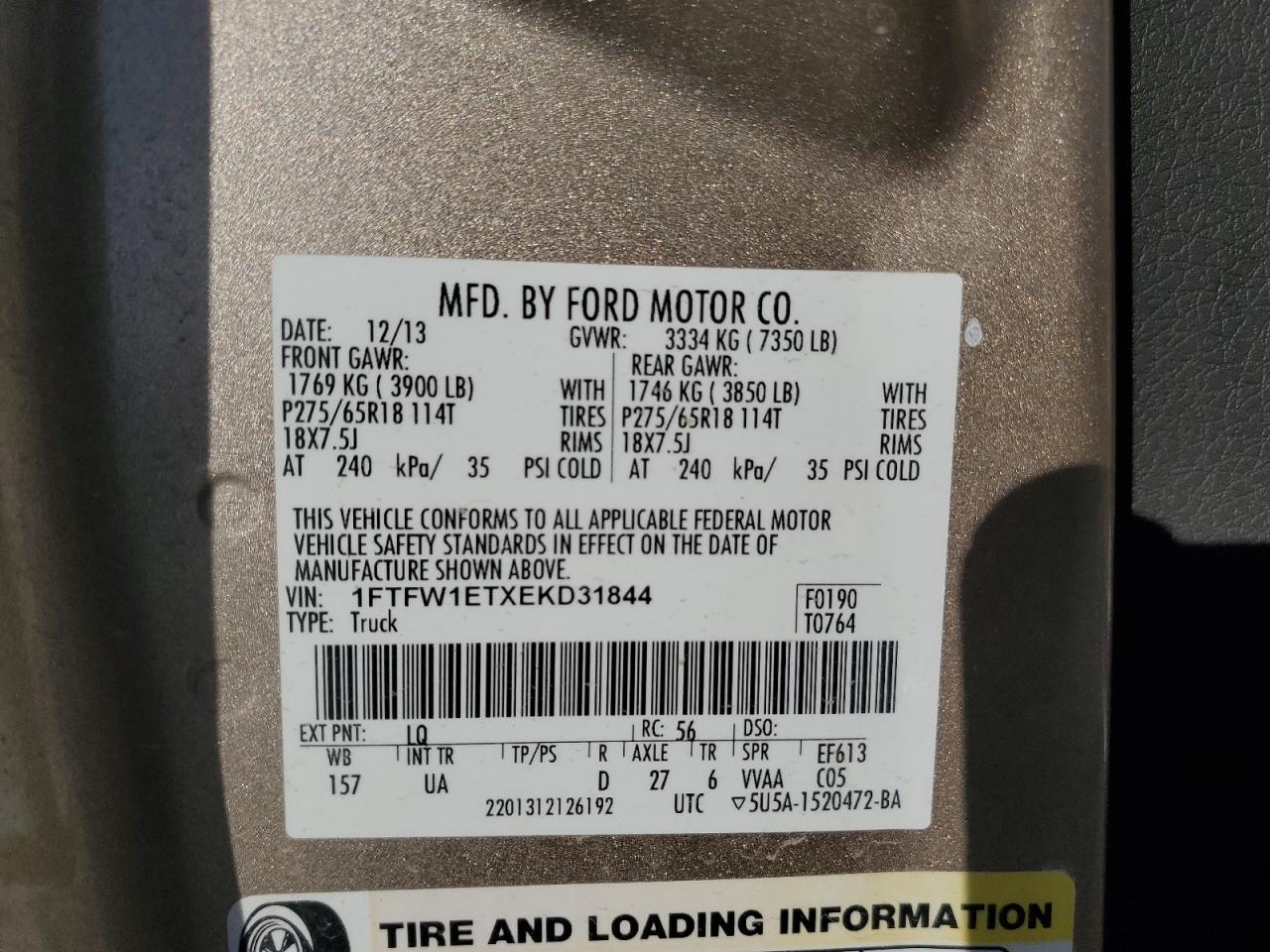2014 FORD F-150