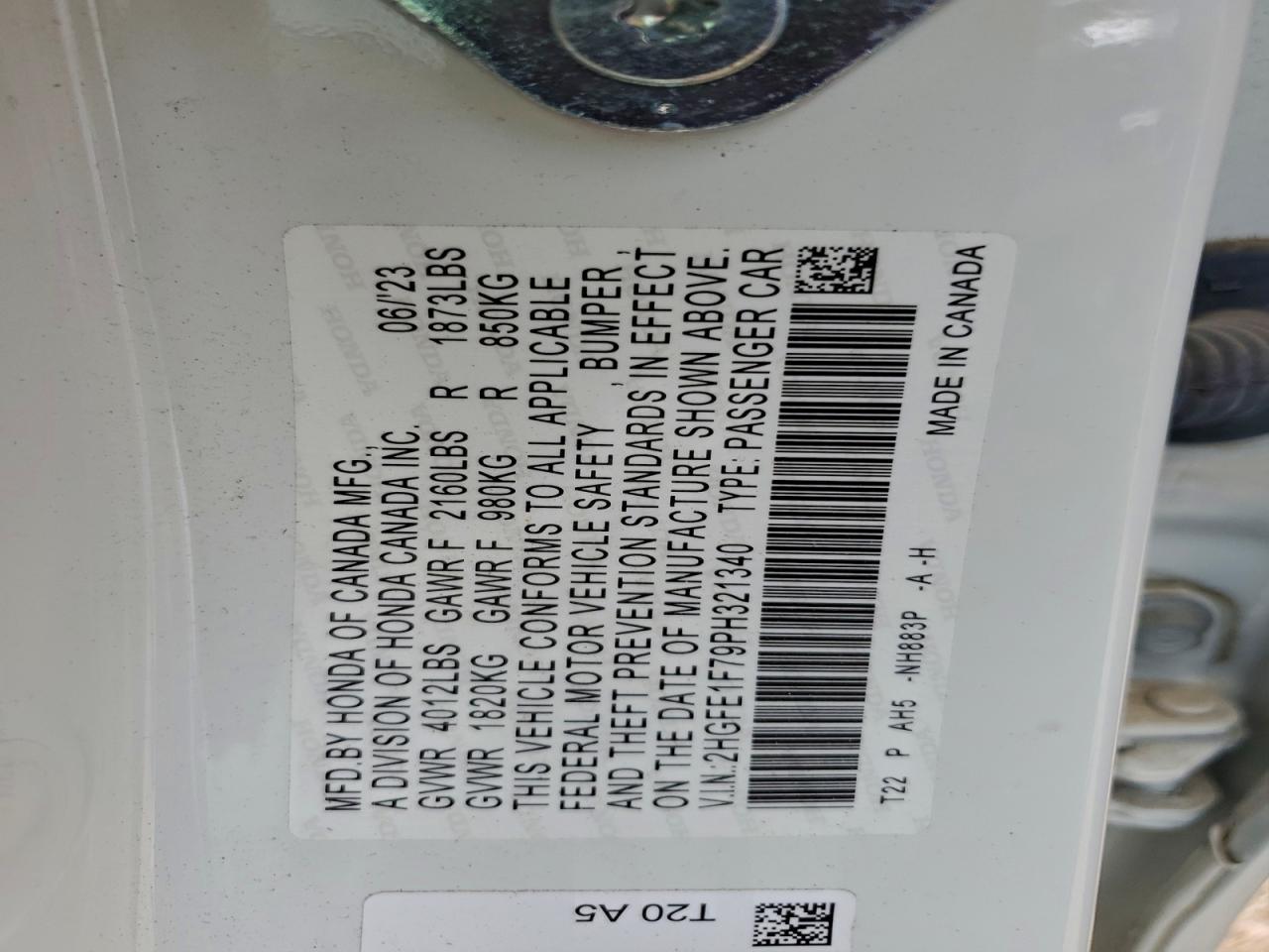 2023 HONDA CIVIC