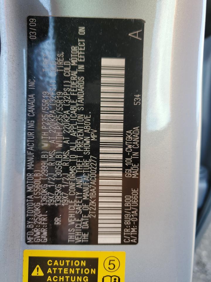 2010 LEXUS RX 350