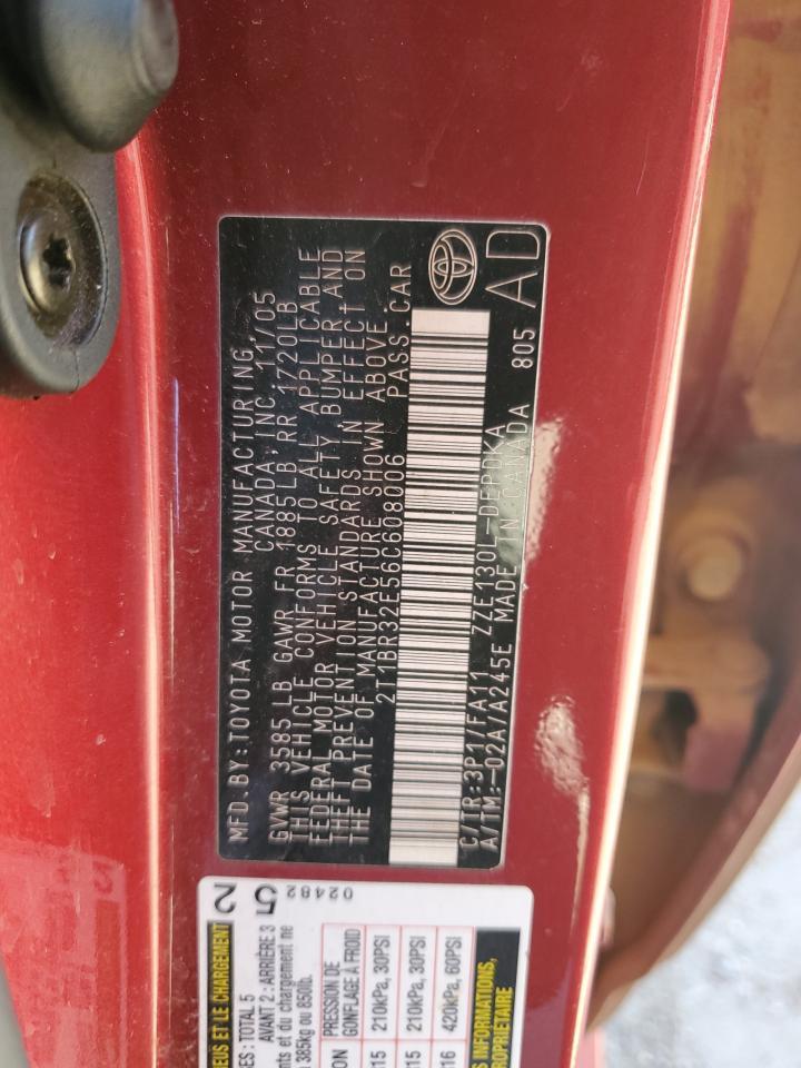 2006 TOYOTA COROLLA