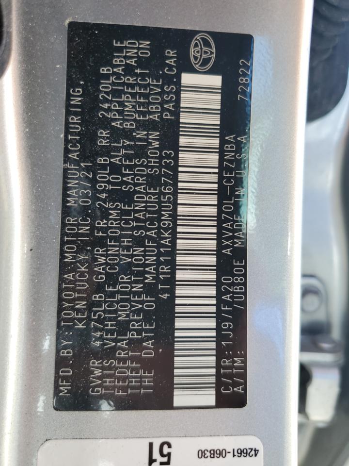 2021 TOYOTA CAMRY
