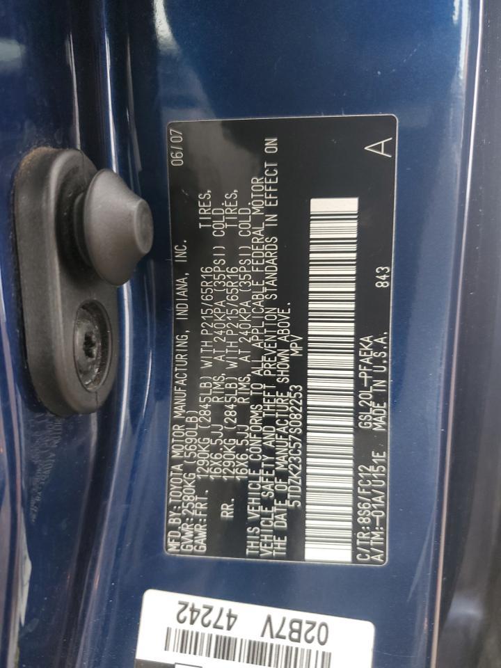 2007 TOYOTA SIENNA