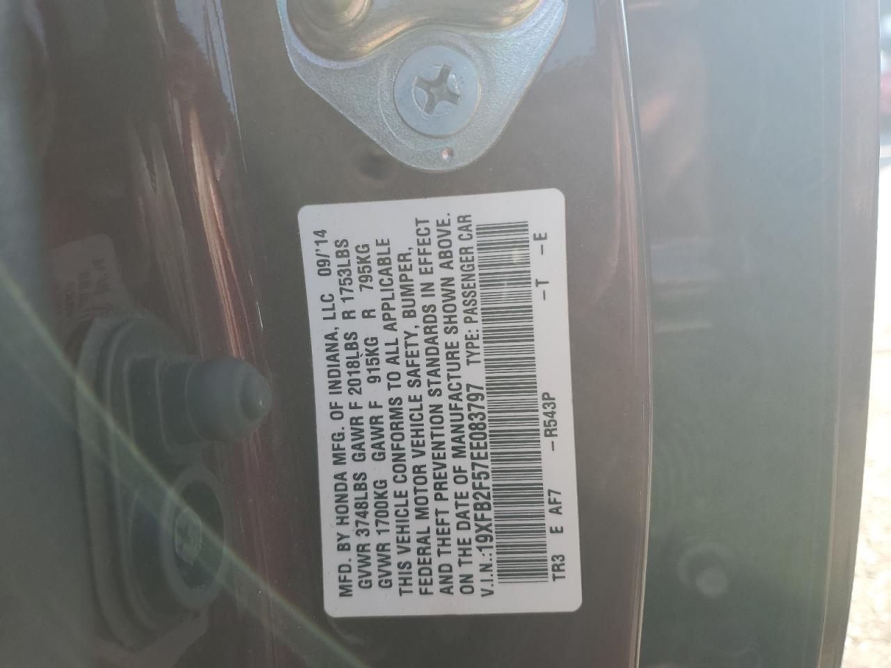 2014 HONDA CIVIC