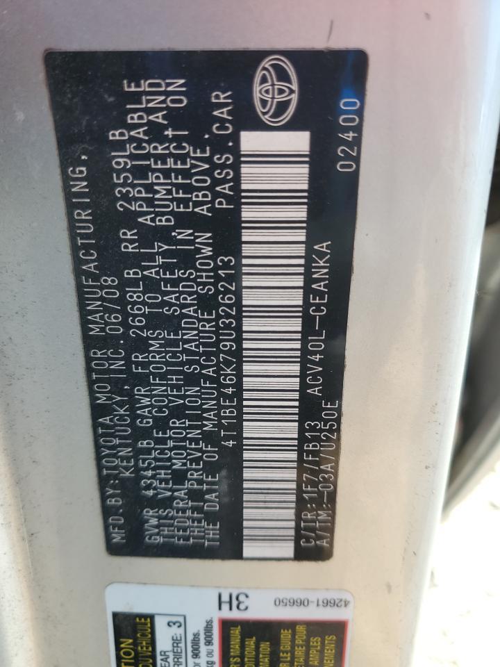 2009 TOYOTA CAMRY