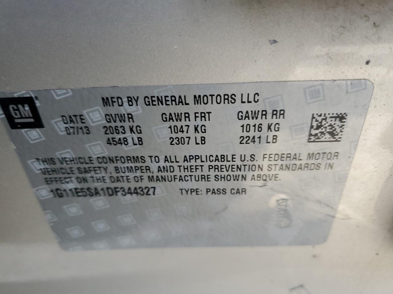 2013 CHEVROLET MALIBU