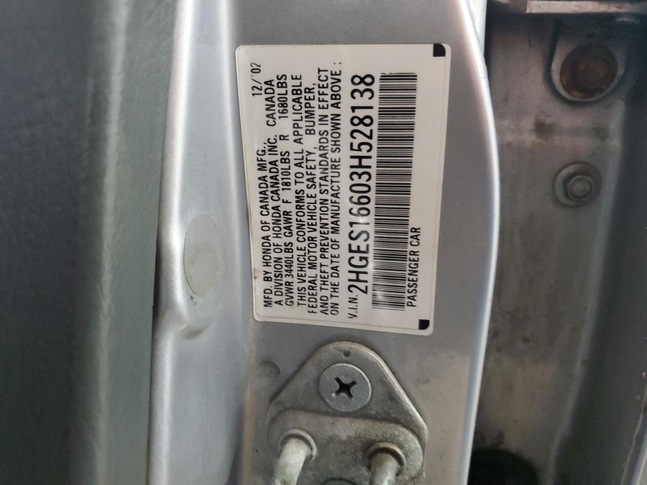 2003 HONDA CIVIC