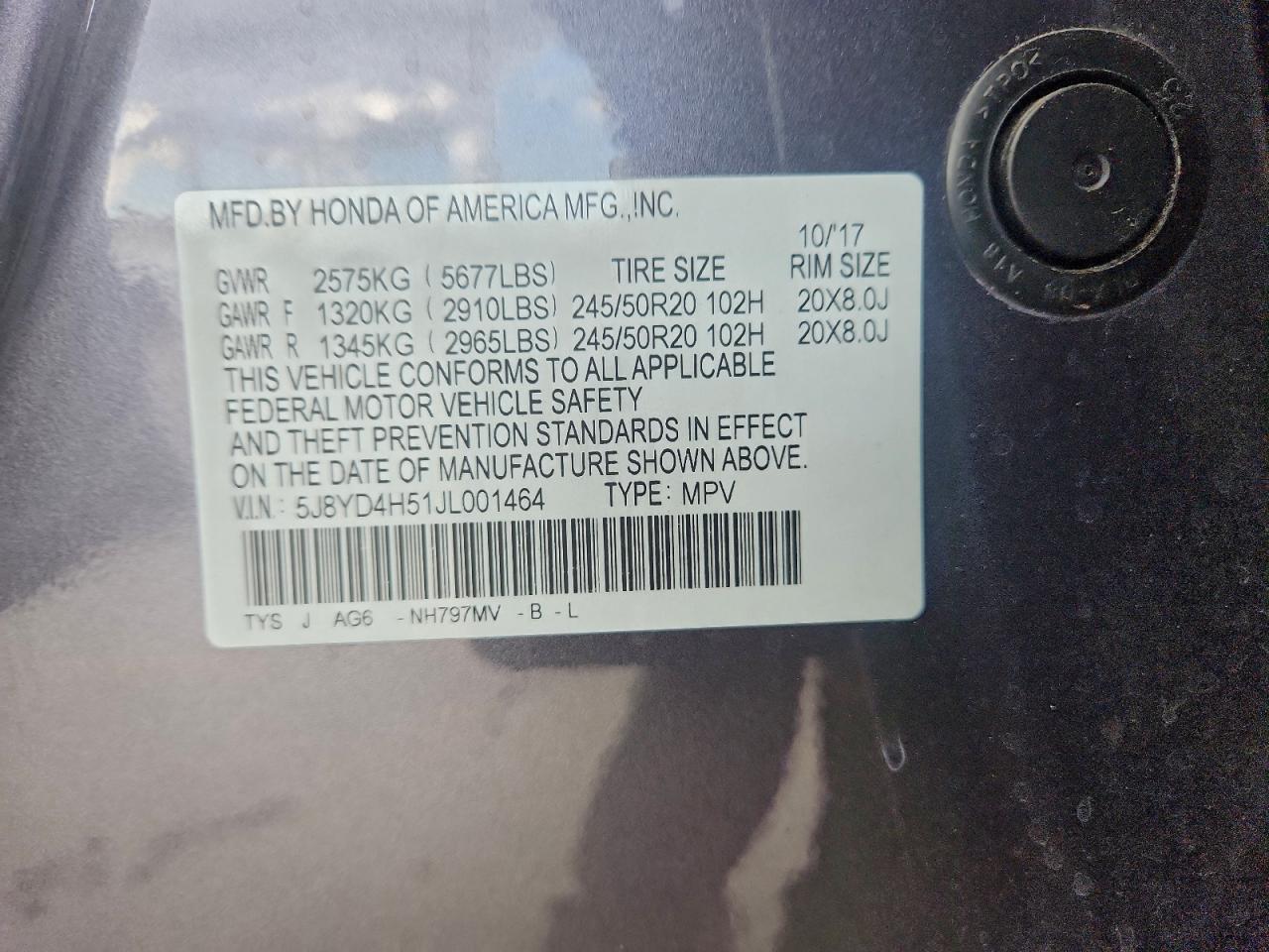 2018 ACURA MDX