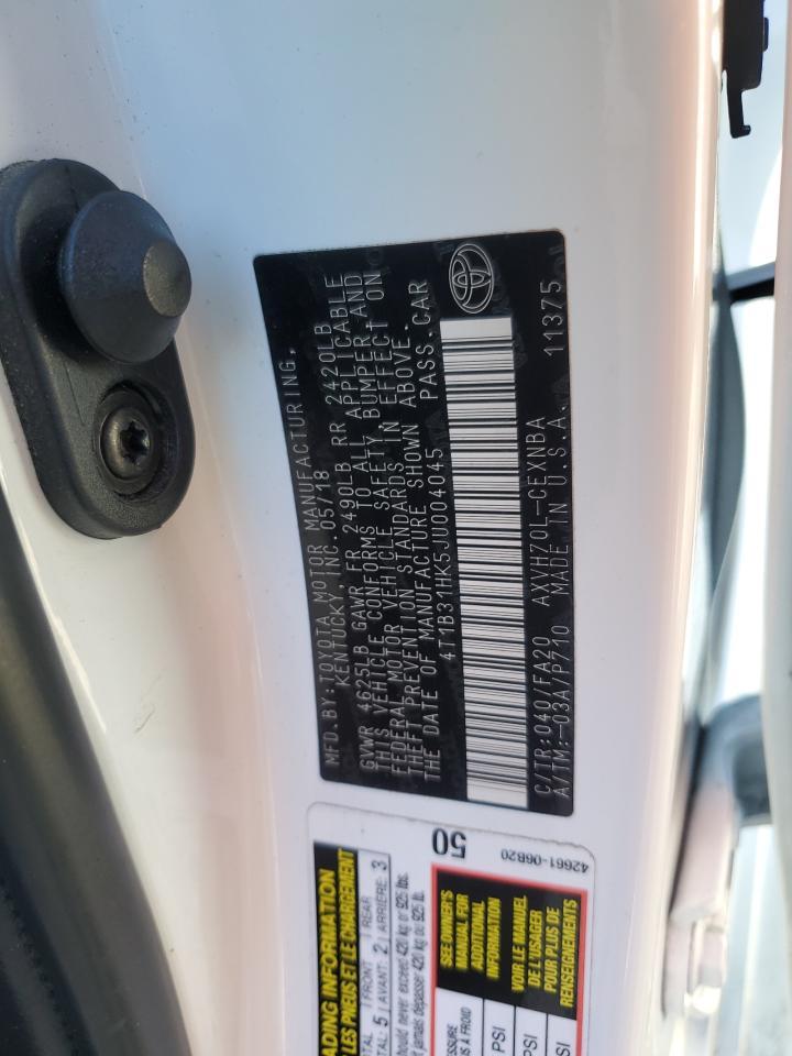 2018 TOYOTA CAMRY
