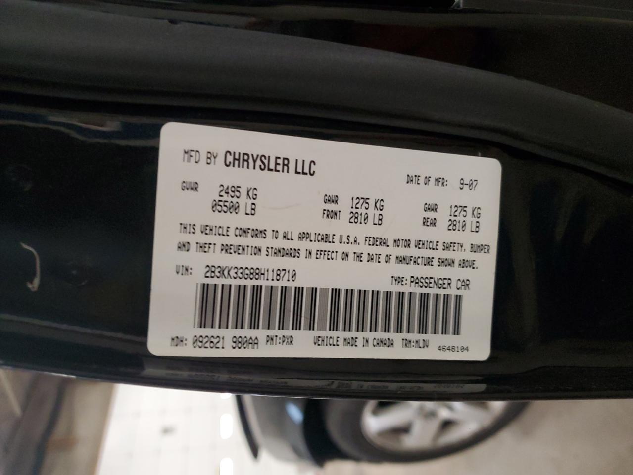 2008 DODGE CHARGER