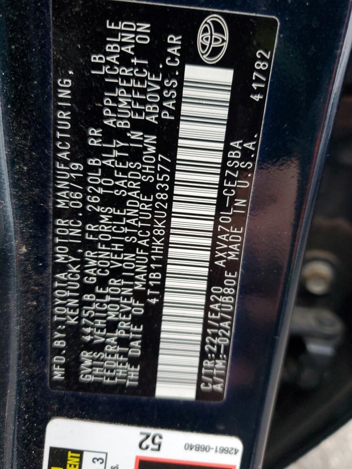 2019 TOYOTA CAMRY