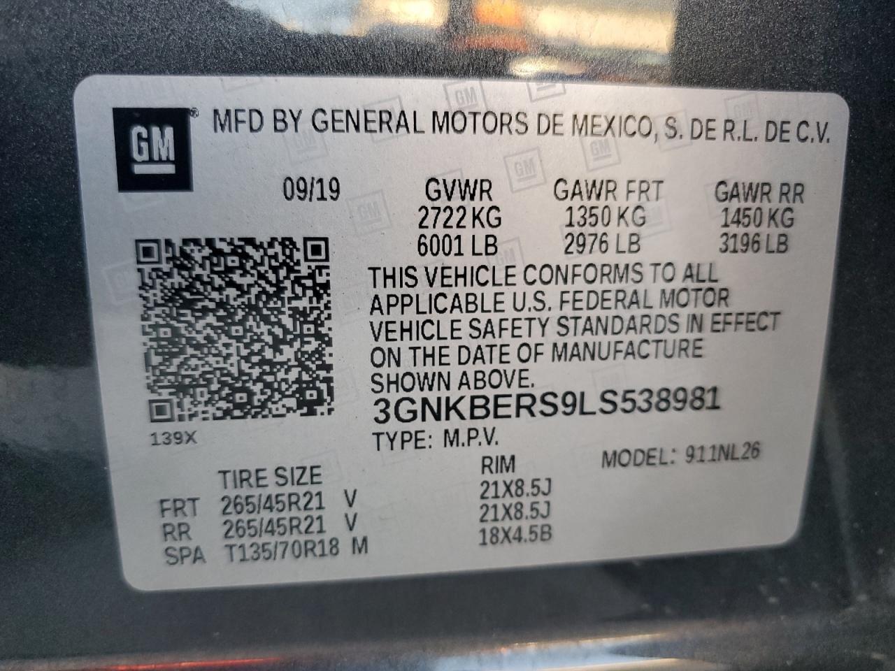 2020 CHEVROLET BLAZER