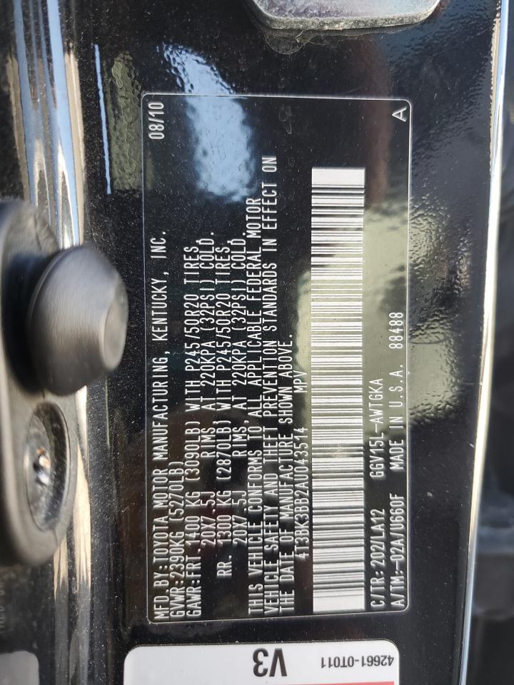 2010 TOYOTA VENZA
