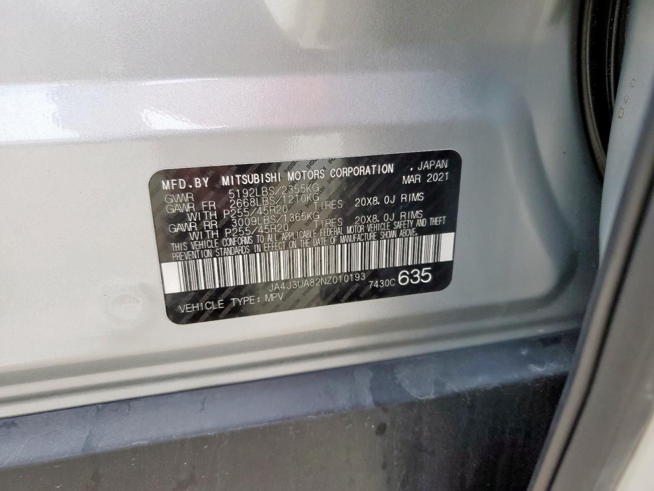 2022 MITSUBISHI outlander