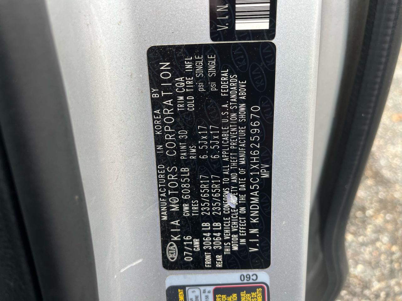2017 KIA SEDONA