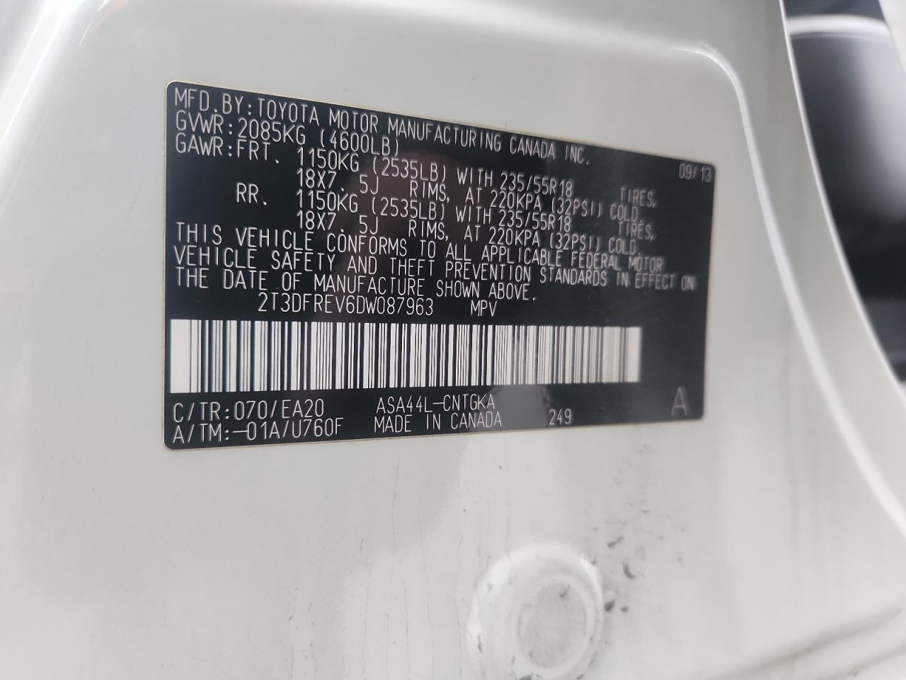 2013 TOYOTA RAV4