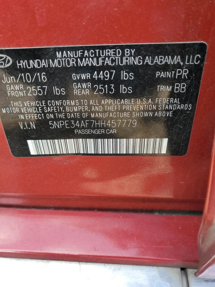 2017 HYUNDAI SONATA