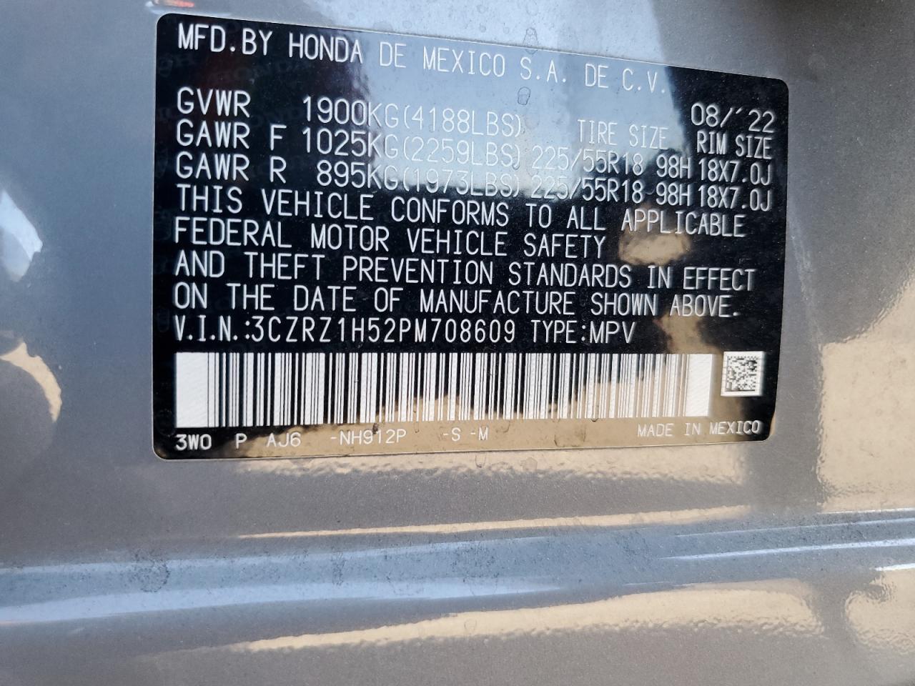 2023 HONDA HR-V
