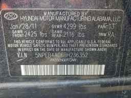 2011 HYUNDAI SONATA