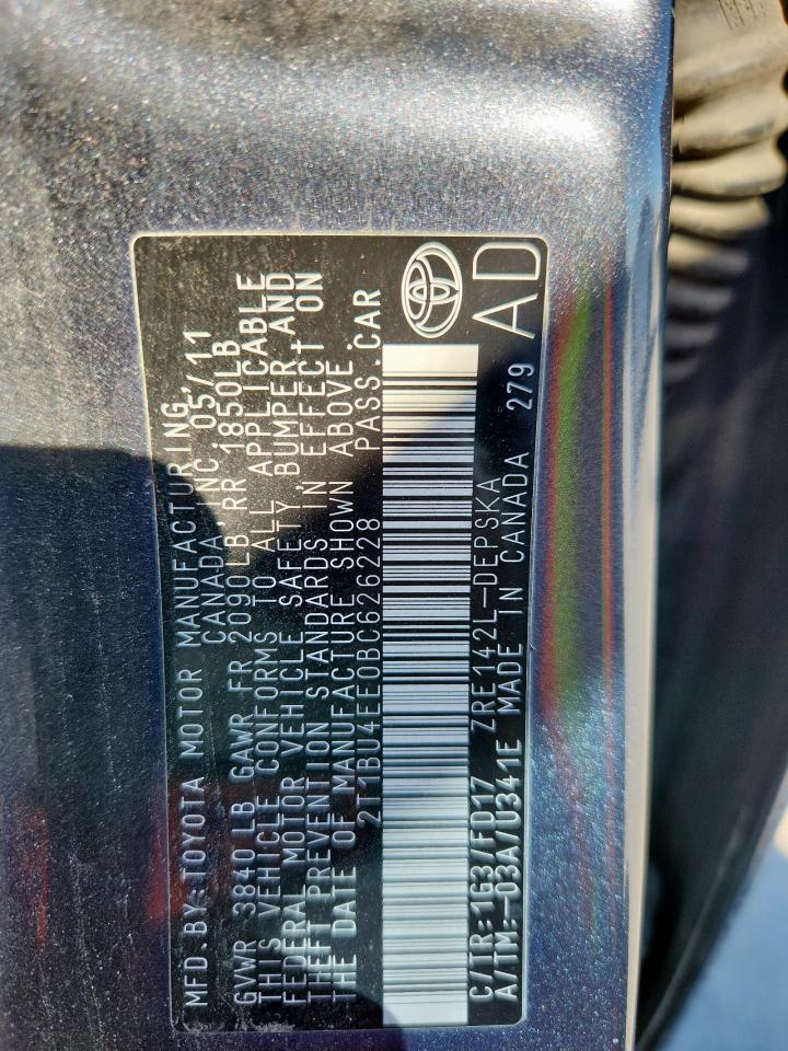2011 TOYOTA COROLLA