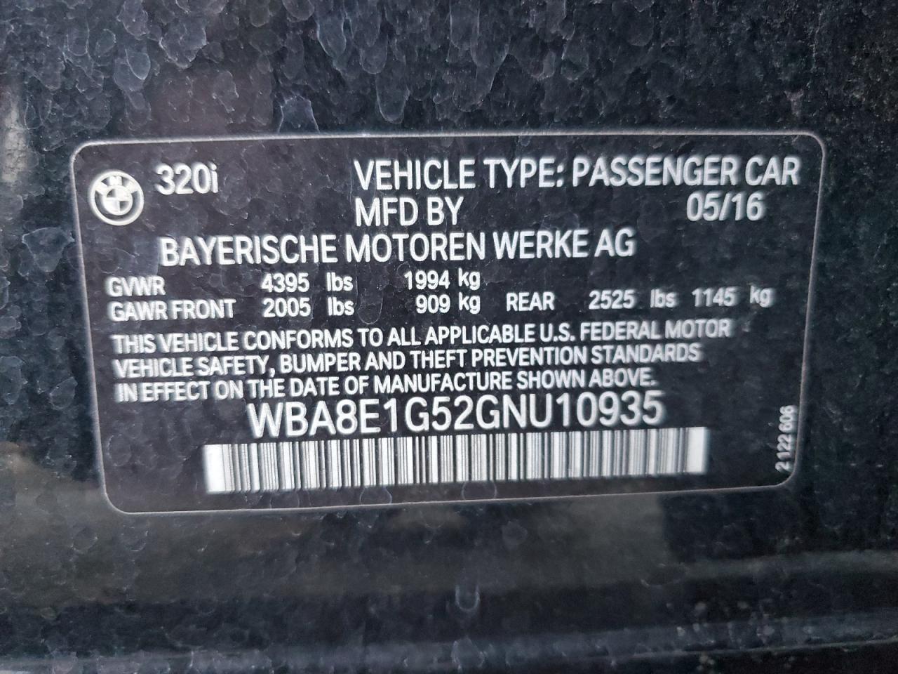 2016 BMW 3 SERIES