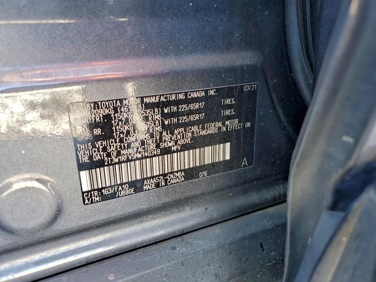 2021 TOYOTA RAV4
